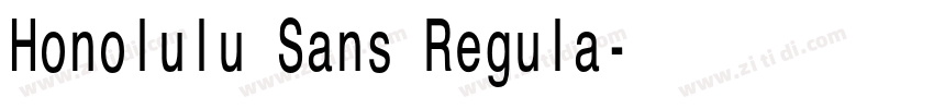Honolulu Sans Regula字体转换 Honolulu Sans Regula字体转换